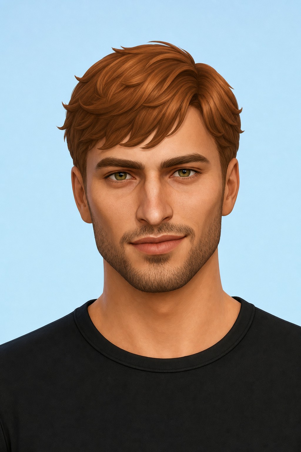 Waterboy Hair custom content (CC) for Sims 4 by johnnysims