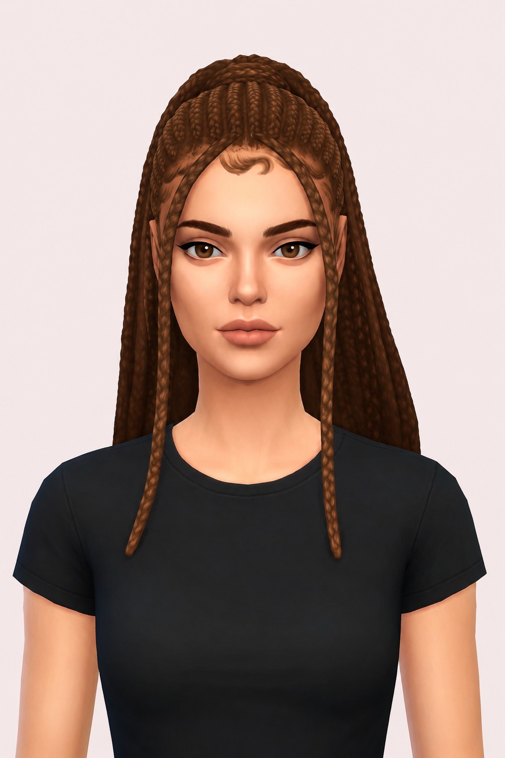 Fleur Hair custom content (CC) for Sims 4 by oakiyo