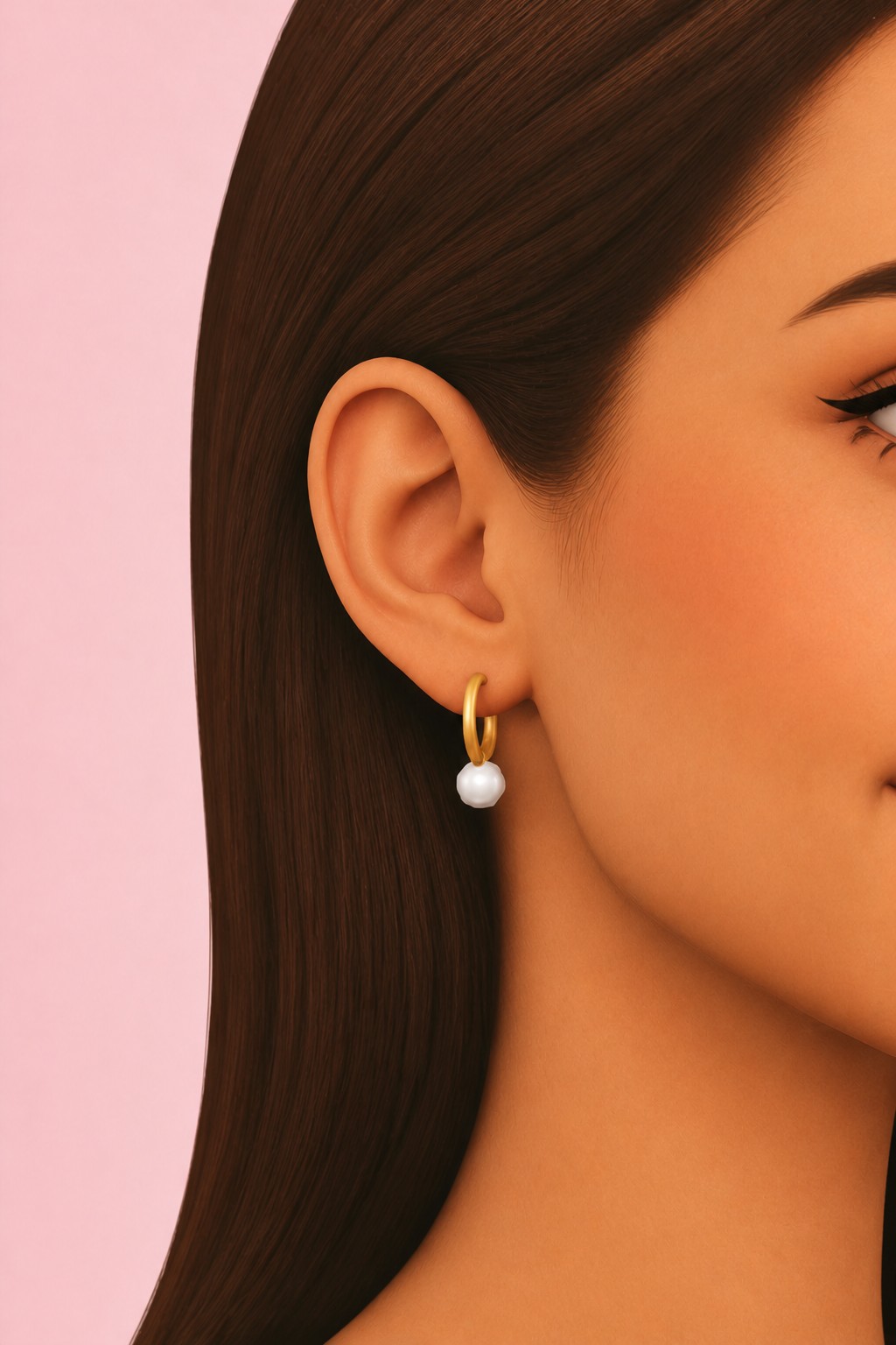 Belle Earrings custom content (CC) for Sims 4 by oakiyo