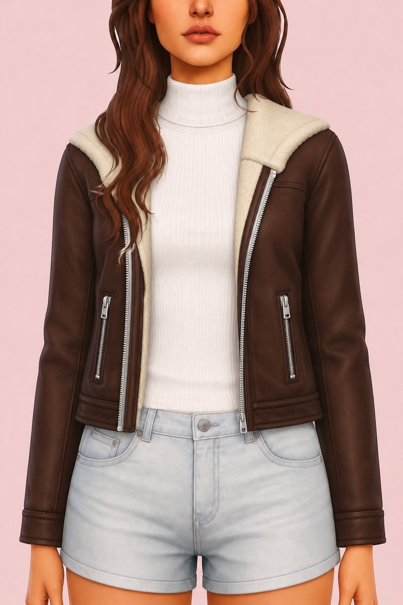 Brie Jacket custom content (CC) for Sims 4 by oakiyo