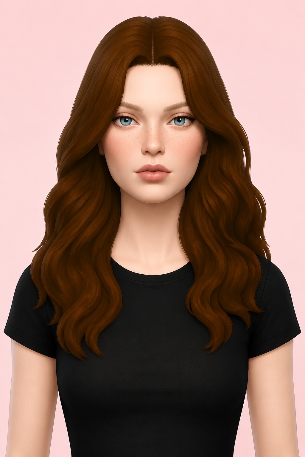 Sabrina Hair custom content (CC) for Sims 4 by oakiyo