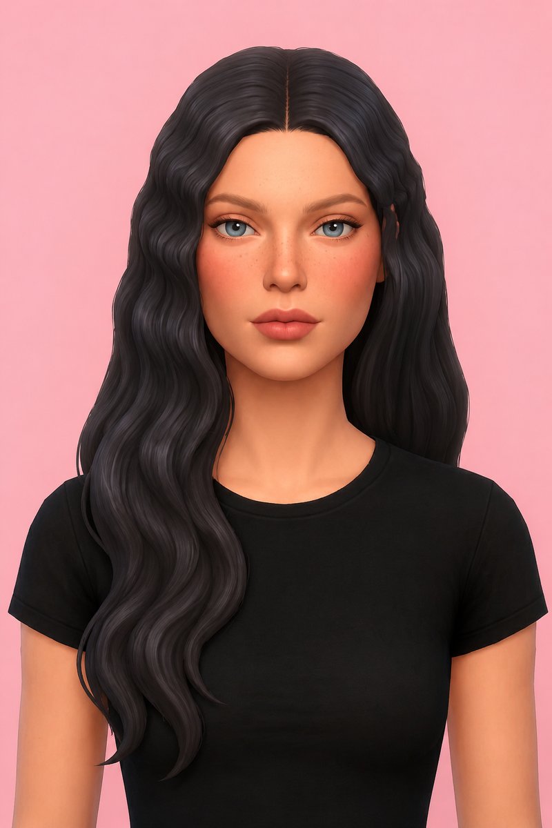 Maya Hair custom content (CC) for Sims 4 by oakiyo