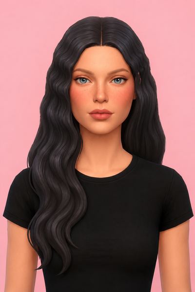 Maya Hair custom content (CC) for Sims 4 by oakiyo