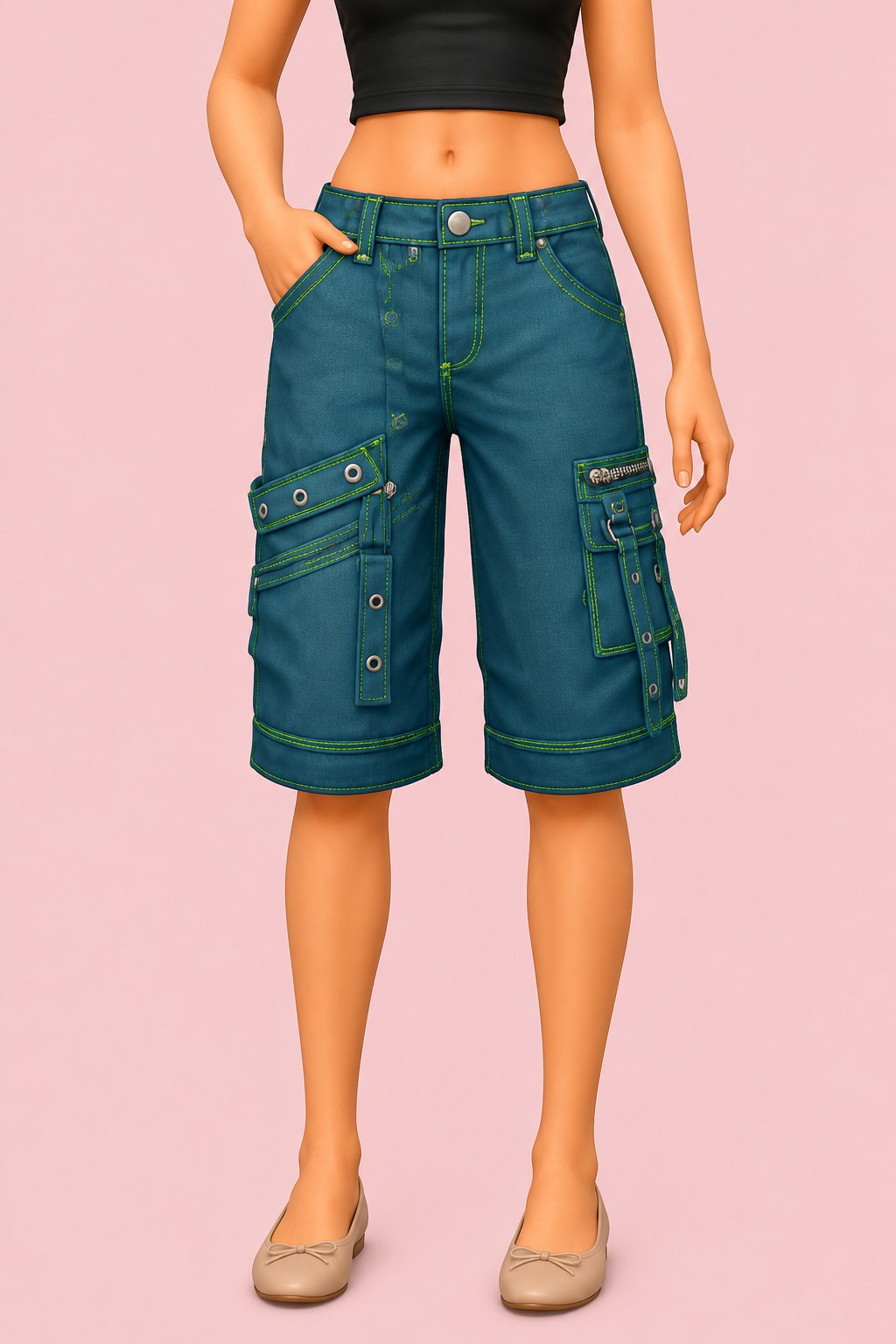 Allan Shorts custom content (CC) for Sims 4 by marsmerizingsims