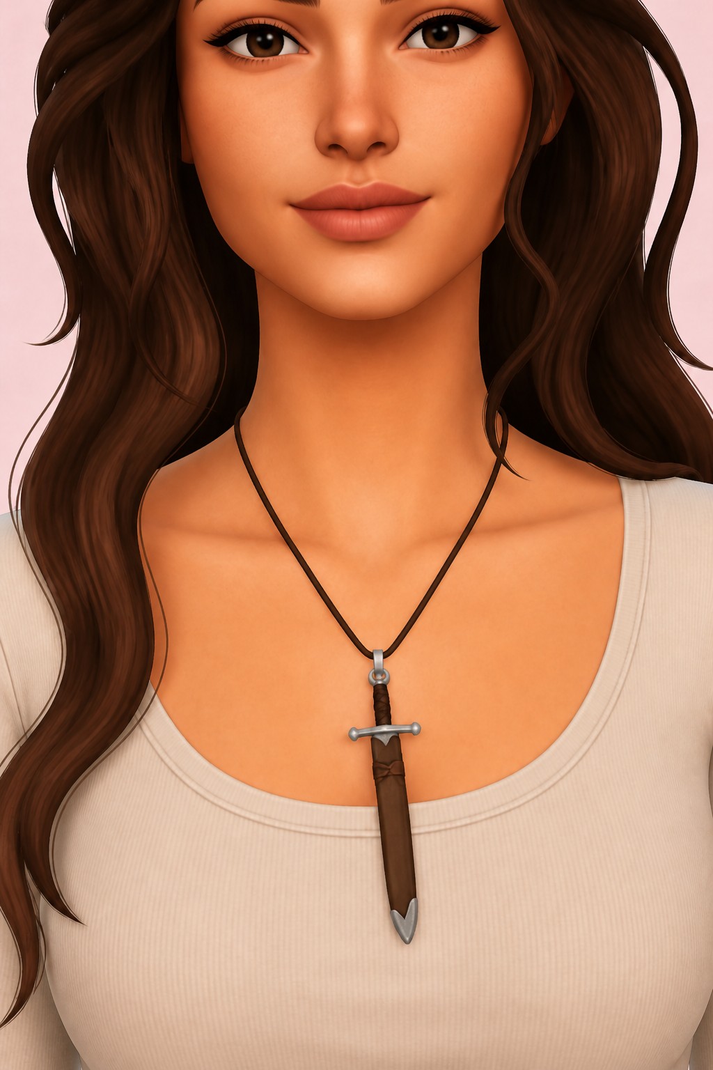Hilda Sword Necklace custom content (CC) for Sims 4 by marsmerizingsims