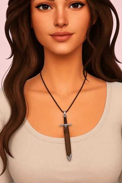 Hilda Sword Necklace custom content (CC) for Sims 4 by marsmerizingsims