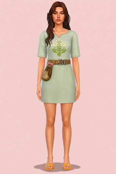 Ingrid Dress custom content (CC) for Sims 4 by marsmerizingsims