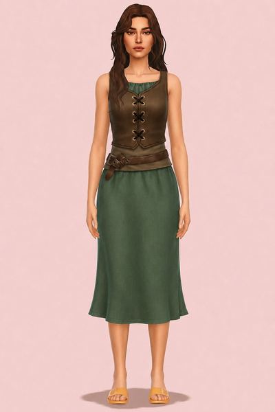 Vicca Dress custom content (CC) for Sims 4 by marsmerizingsims