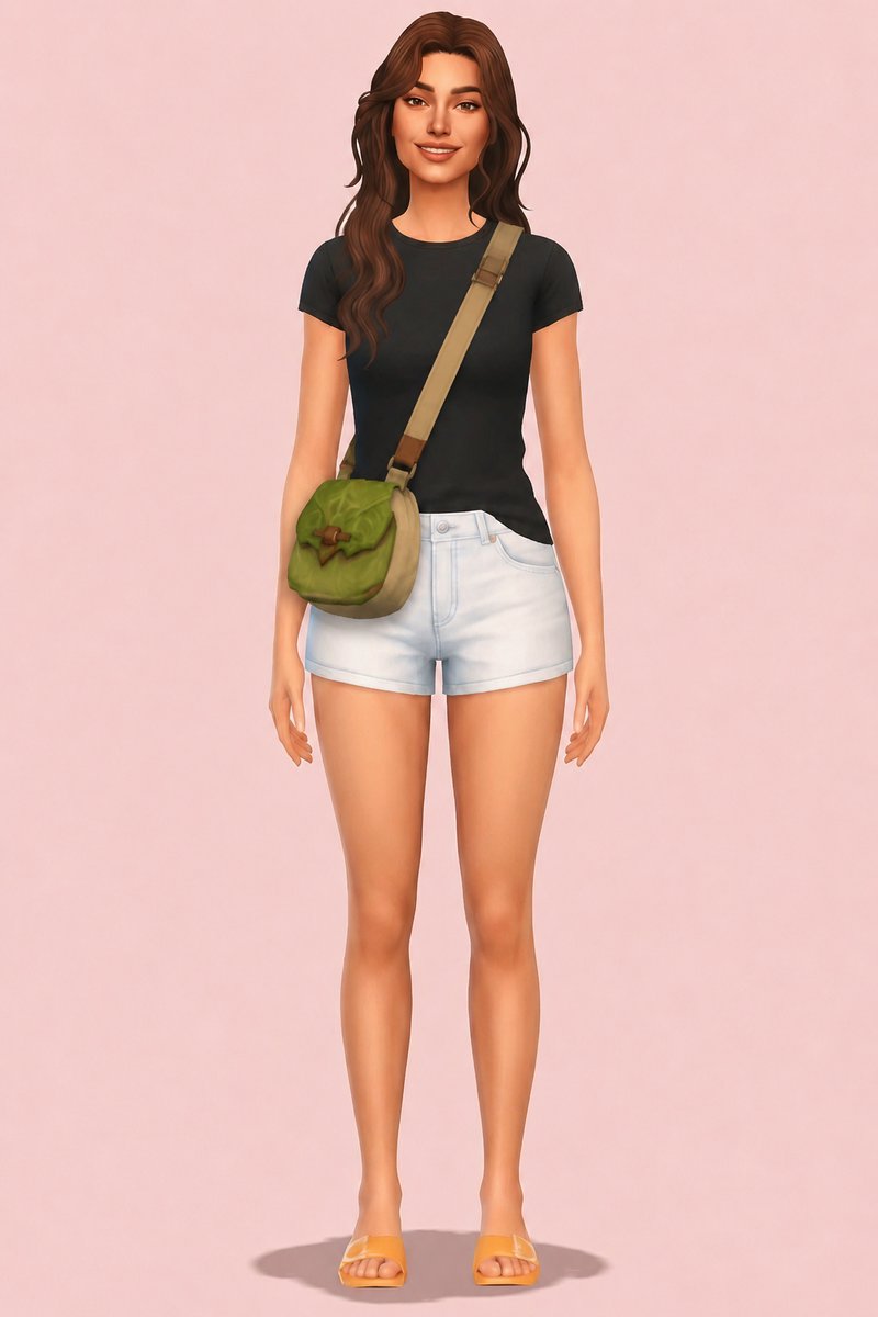 Galean Sling Pouch custom content (CC) for Sims 4 by marsmerizingsims