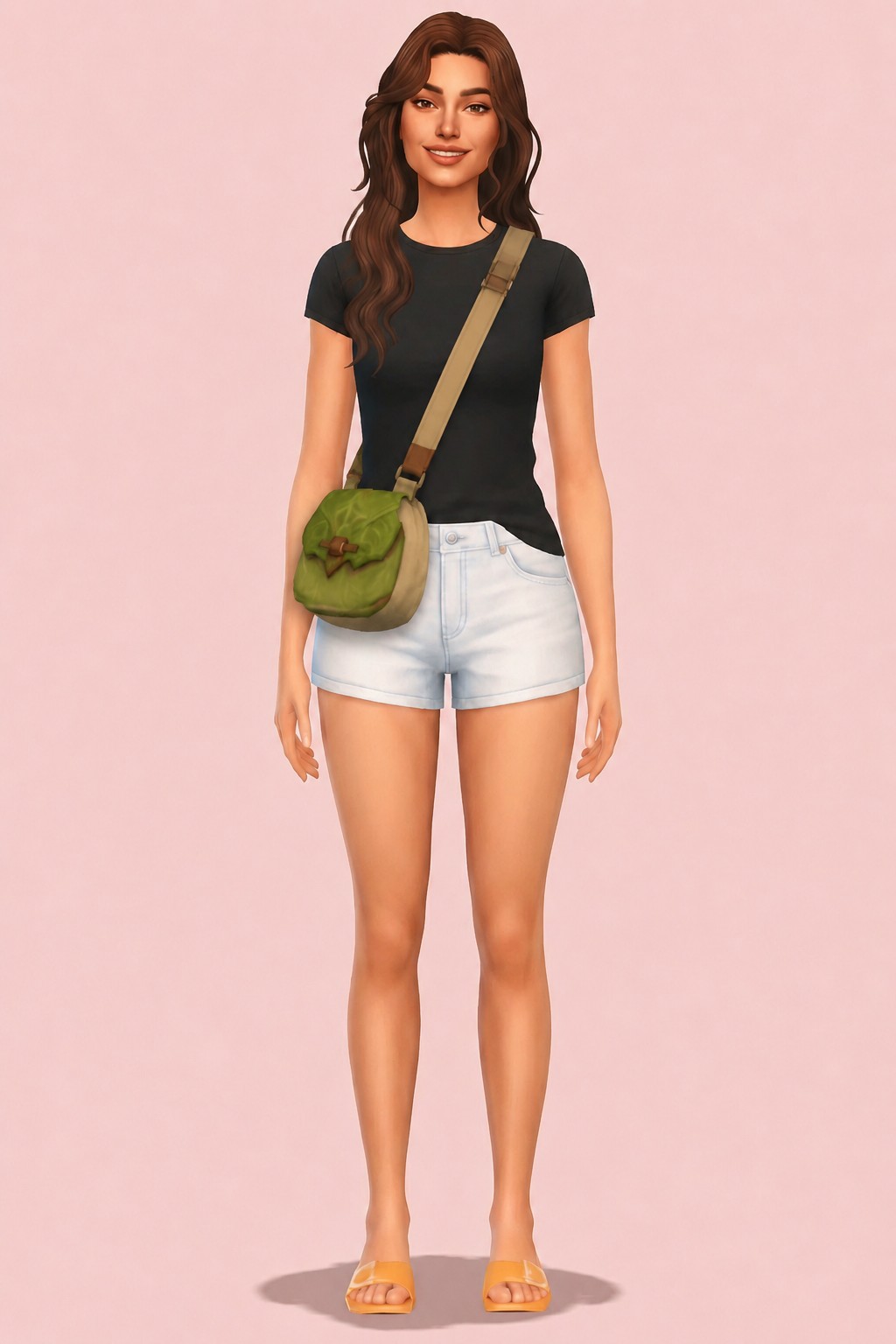 Galean Sling Pouch custom content (CC) for Sims 4 by marsmerizingsims