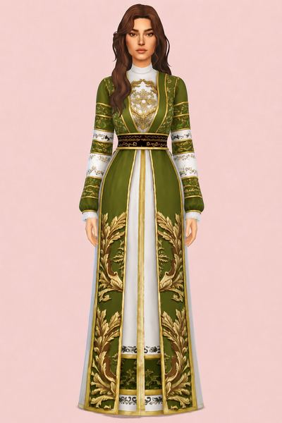 Mahnaz Dress custom content (CC) for Sims 4 by marsmerizingsims