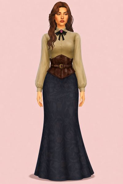 Lorelei Dress custom content (CC) for Sims 4 by marsmerizingsims