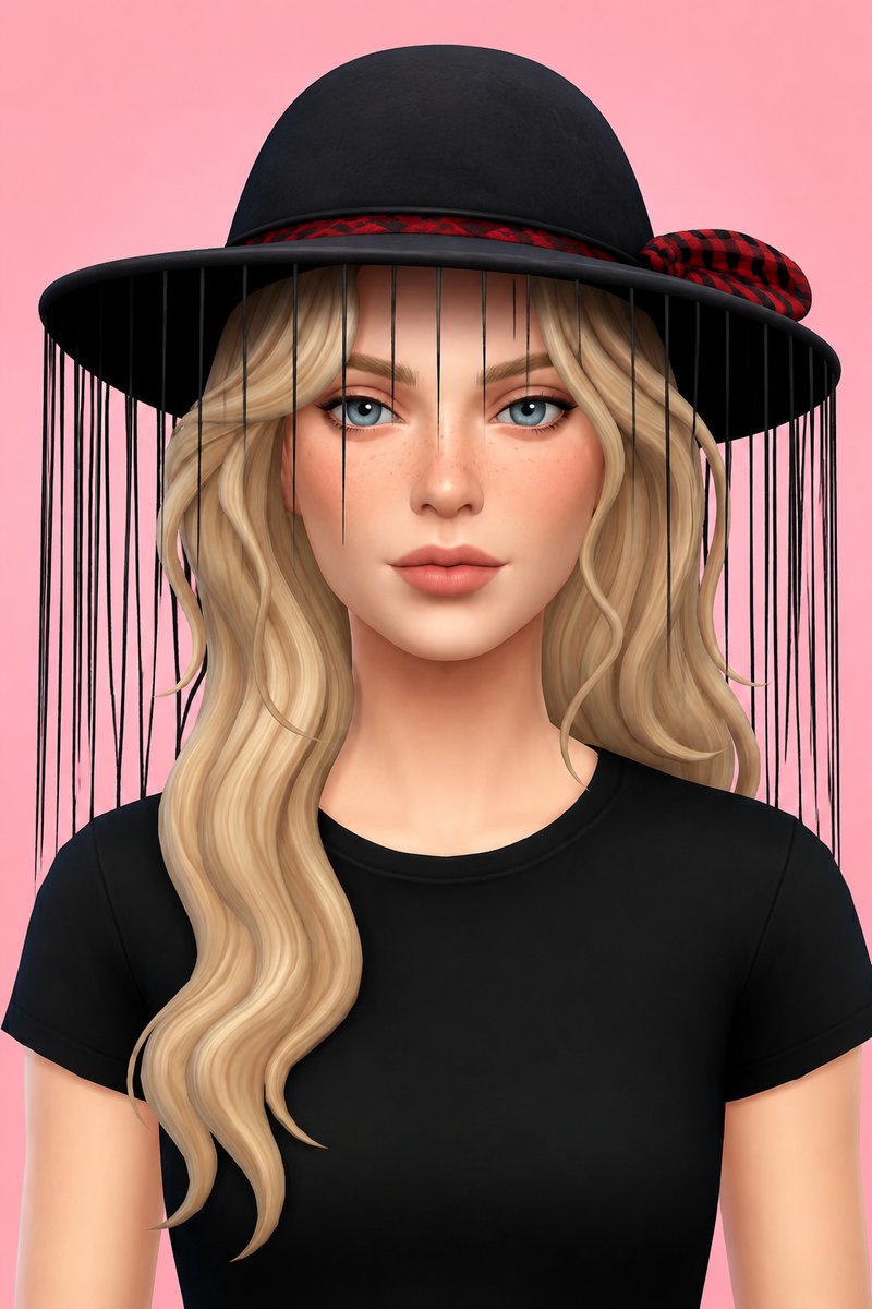 Nyx Hat custom content (CC) for Sims 4 by marsmerizingsims