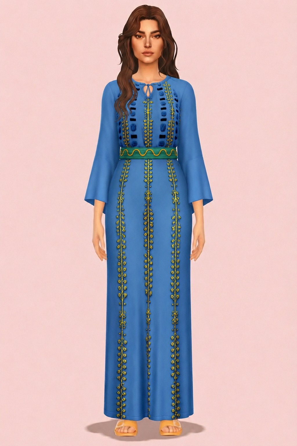Biyanka Dress custom content (CC) for Sims 4 by marsmerizingsims