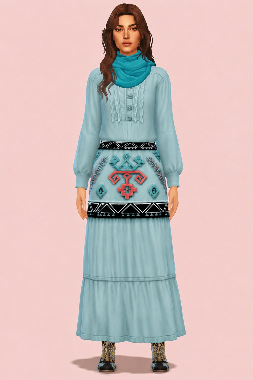 Kayla Dress custom content (CC) for Sims 4 by marsmerizingsims