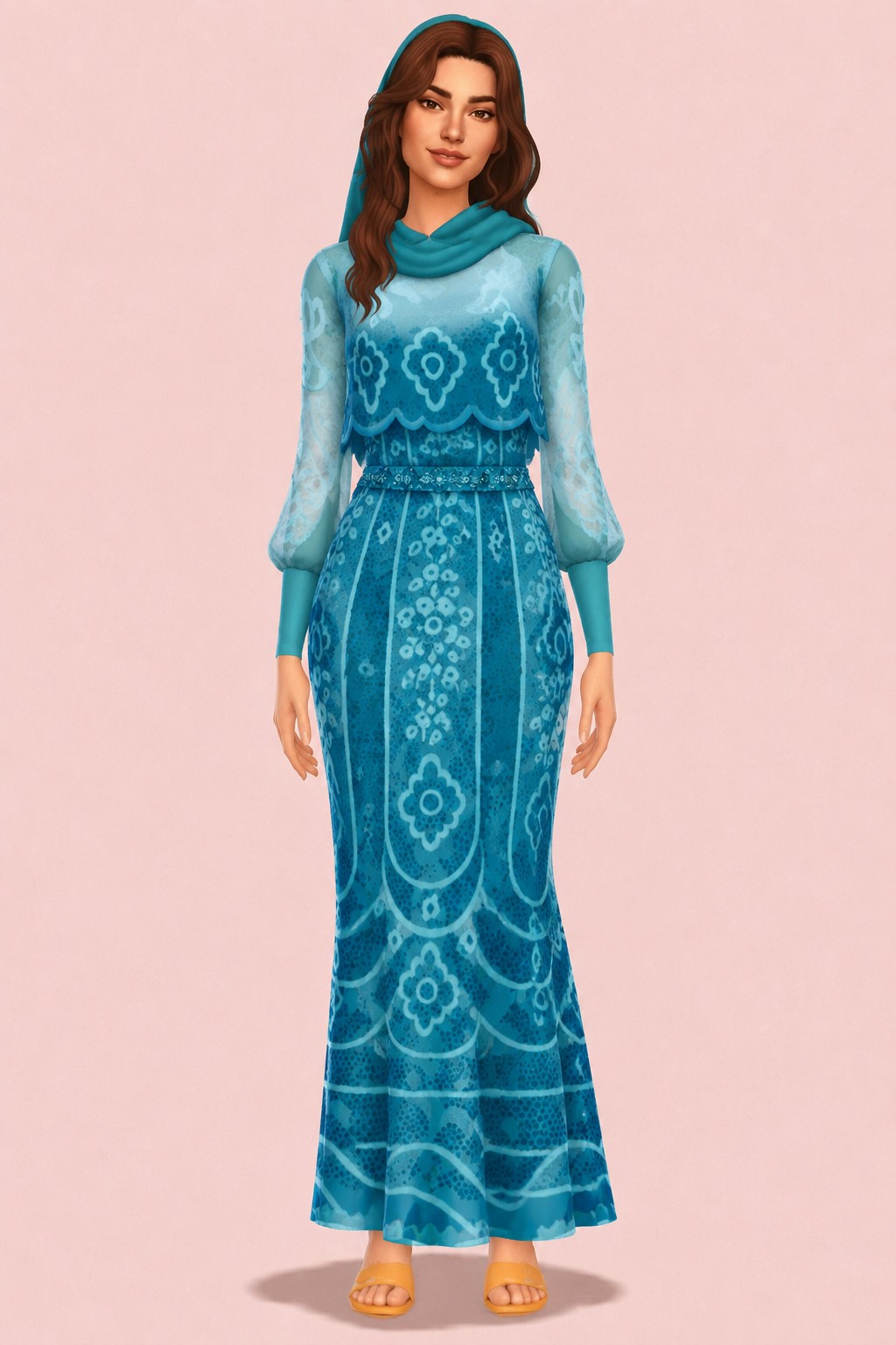 Raine Dress custom content (CC) for Sims 4 by marsmerizingsims