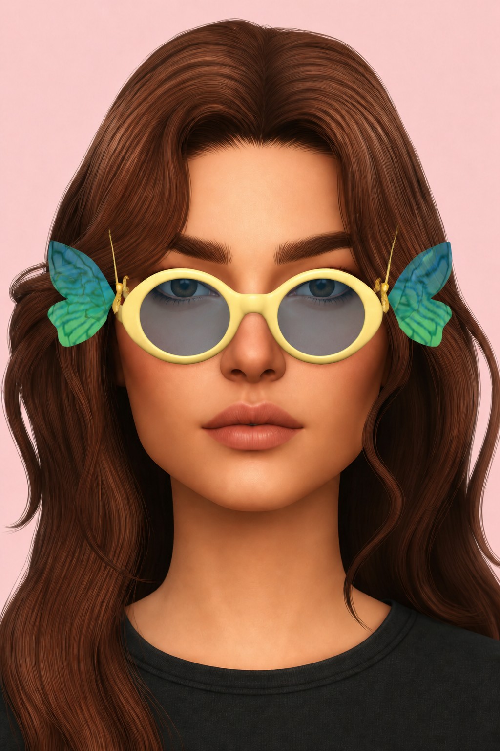 Claudia Glasses custom content (CC) for Sims 4 by marsmerizingsims