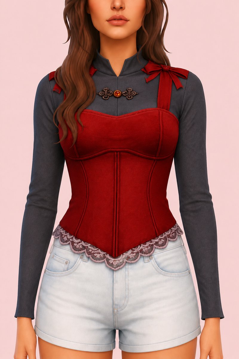 Lucinda Top custom content (CC) for Sims 4 by marsmerizingsims