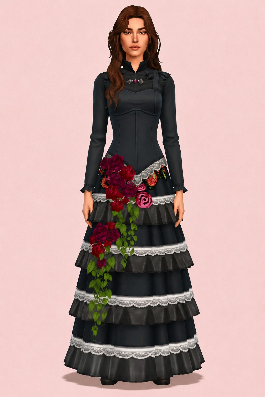 Lucinda Dress custom content (CC) for Sims 4 by marsmerizingsims