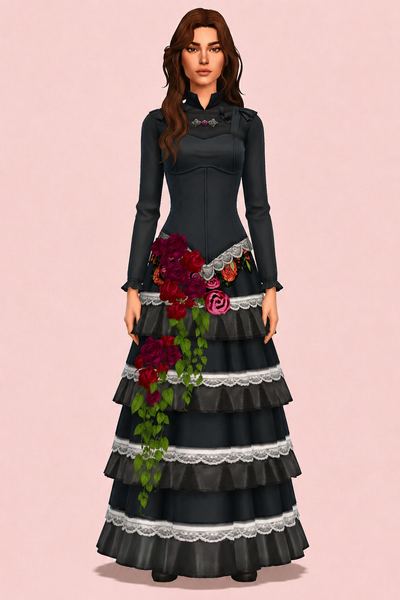 Lucinda Dress custom content (CC) for Sims 4 by marsmerizingsims