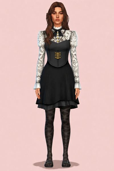 Cassiopeia Dress custom content (CC) for Sims 4 by marsmerizingsims
