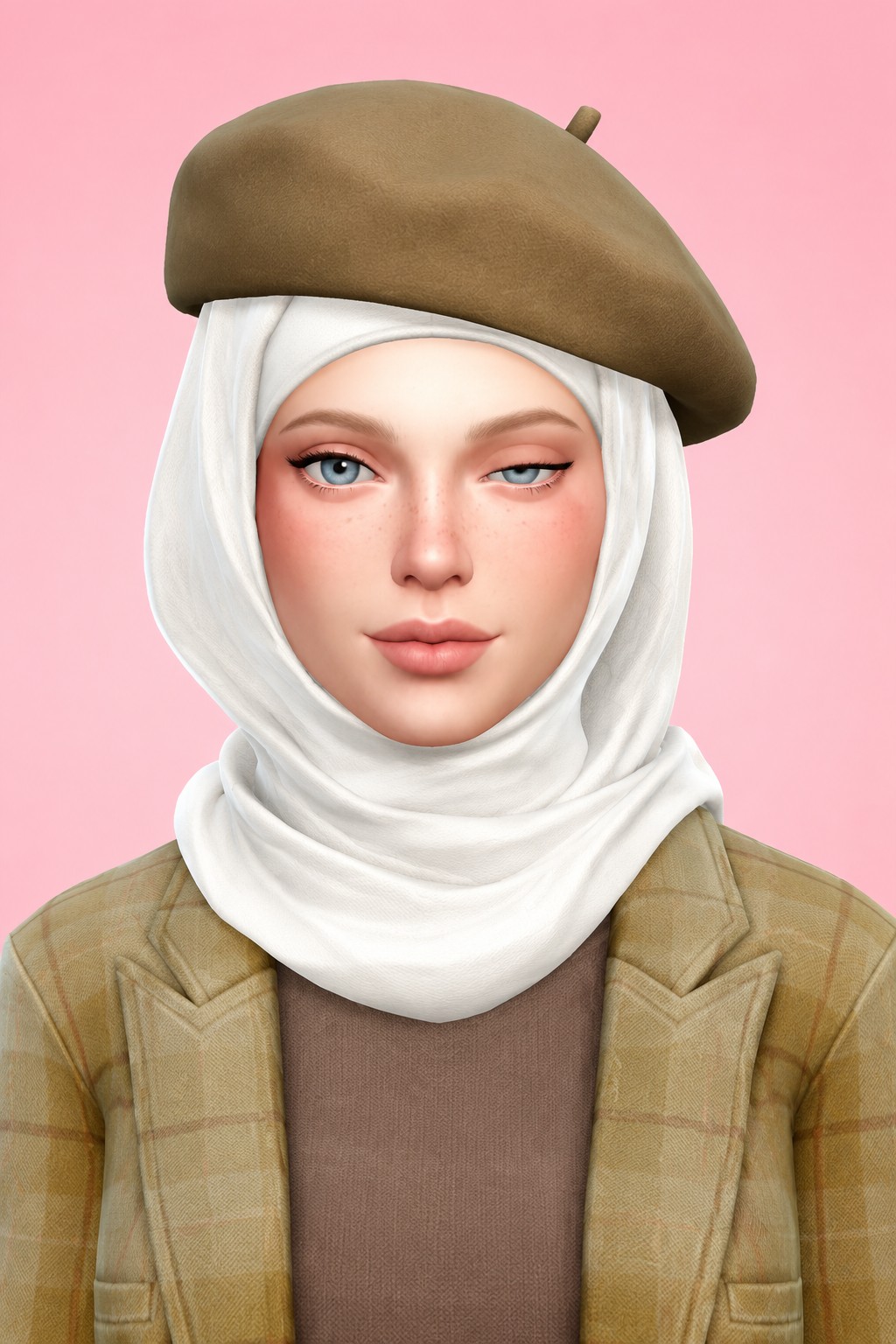 Aghni Hijab custom content (CC) for Sims 4 by marsmerizingsims
