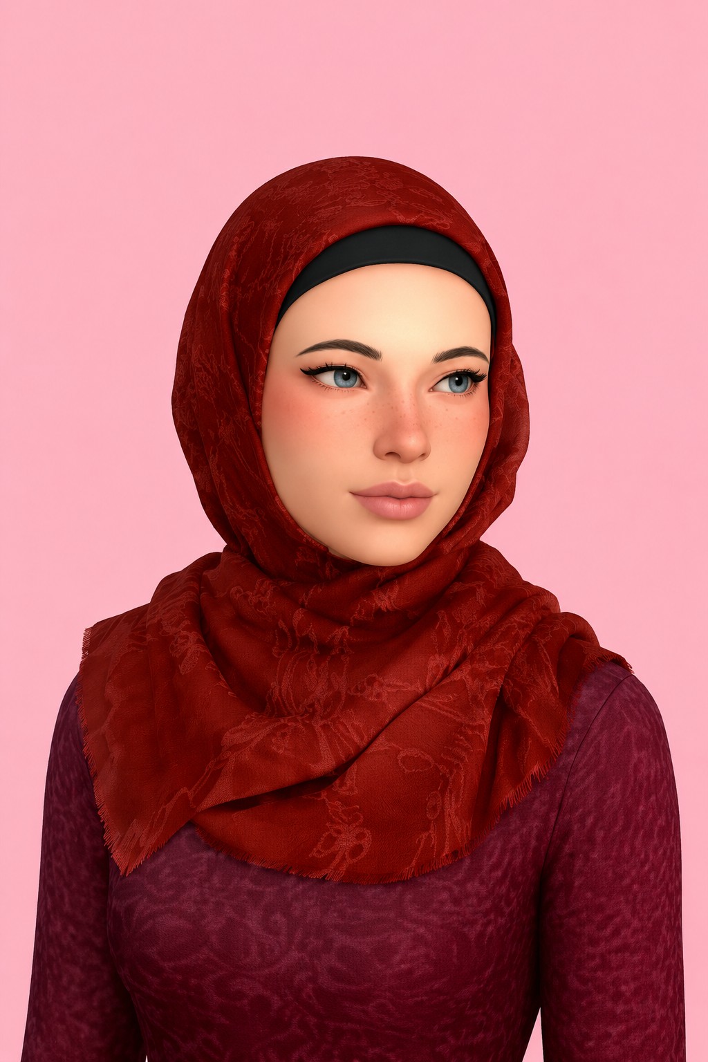 Fairuz Hijab custom content (CC) for Sims 4 by marsmerizingsims