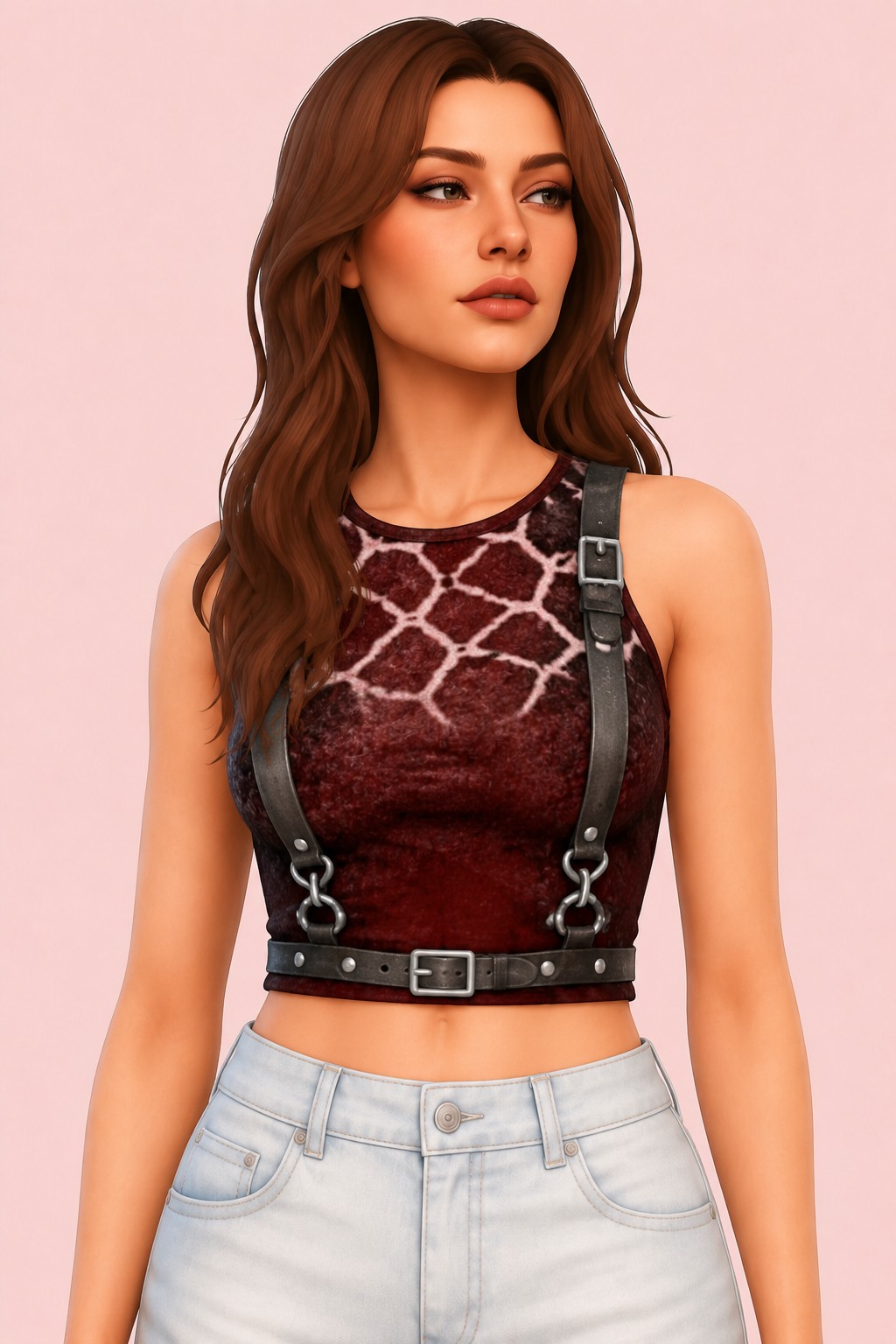 Dina FTop custom content (CC) for Sims 4 by marsmerizingsims