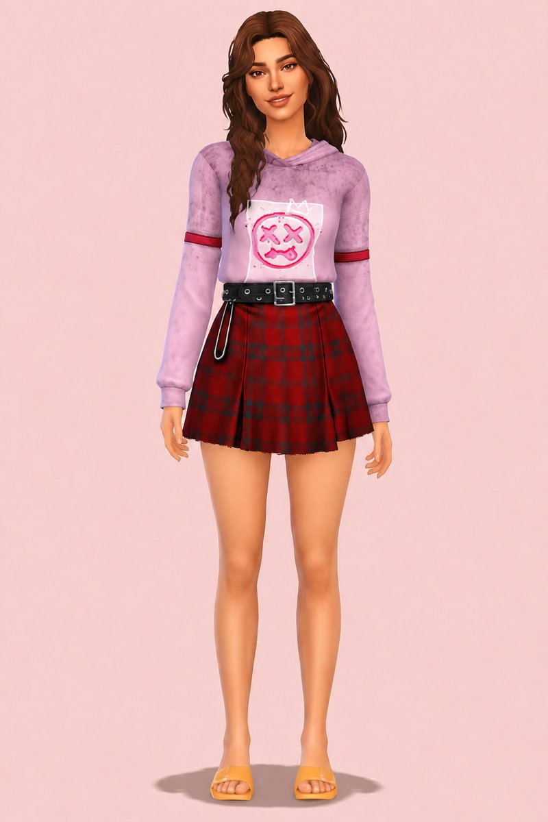 Misaki FOutfit custom content (CC) for Sims 4 by marsmerizingsims
