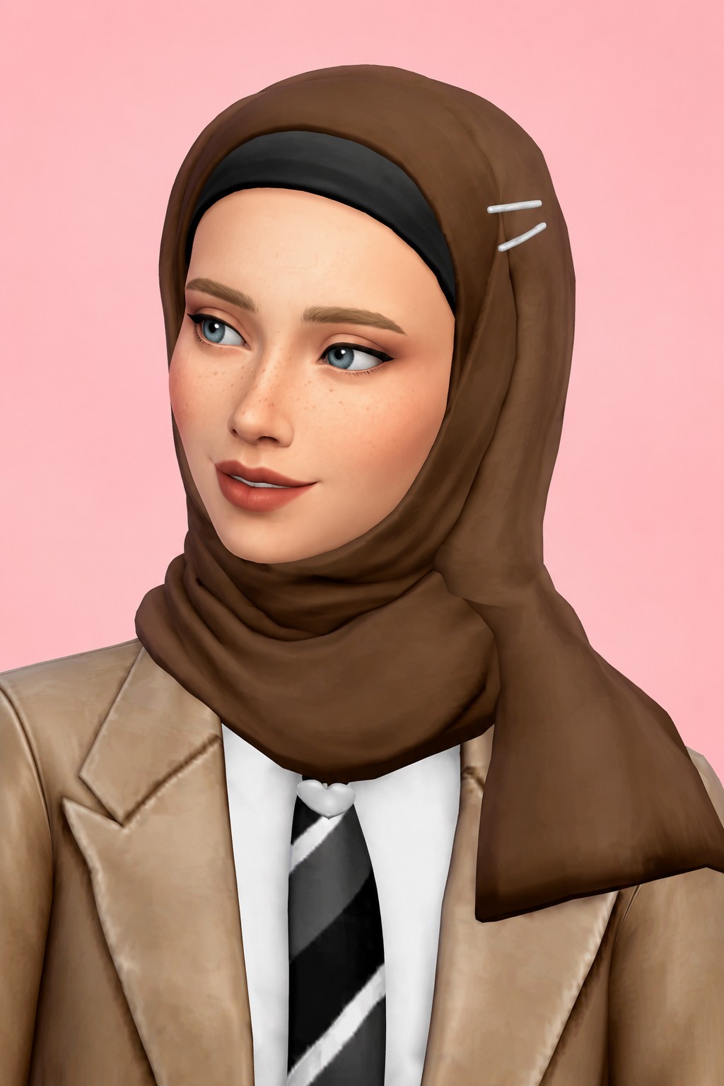 Karina Hijab custom content (CC) for Sims 4 by marsmerizingsims