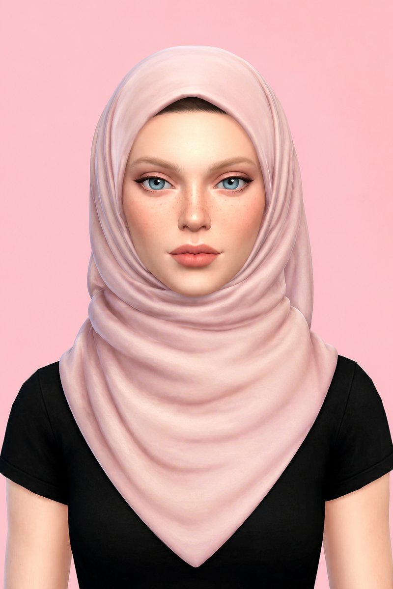 Dila Hijab 71 custom content (CC) for Sims 4 by marsmerizingsims