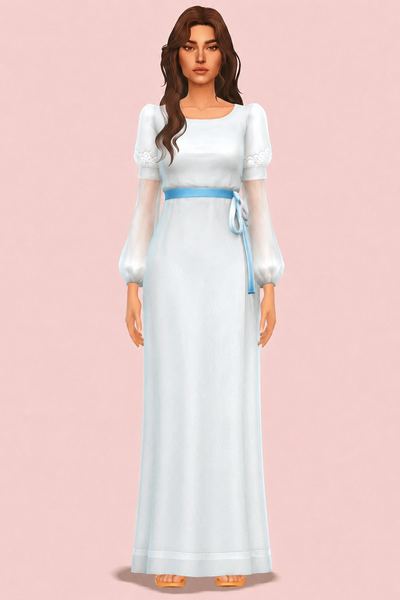 Haifa Dress custom content (CC) for Sims 4 by marsmerizingsims