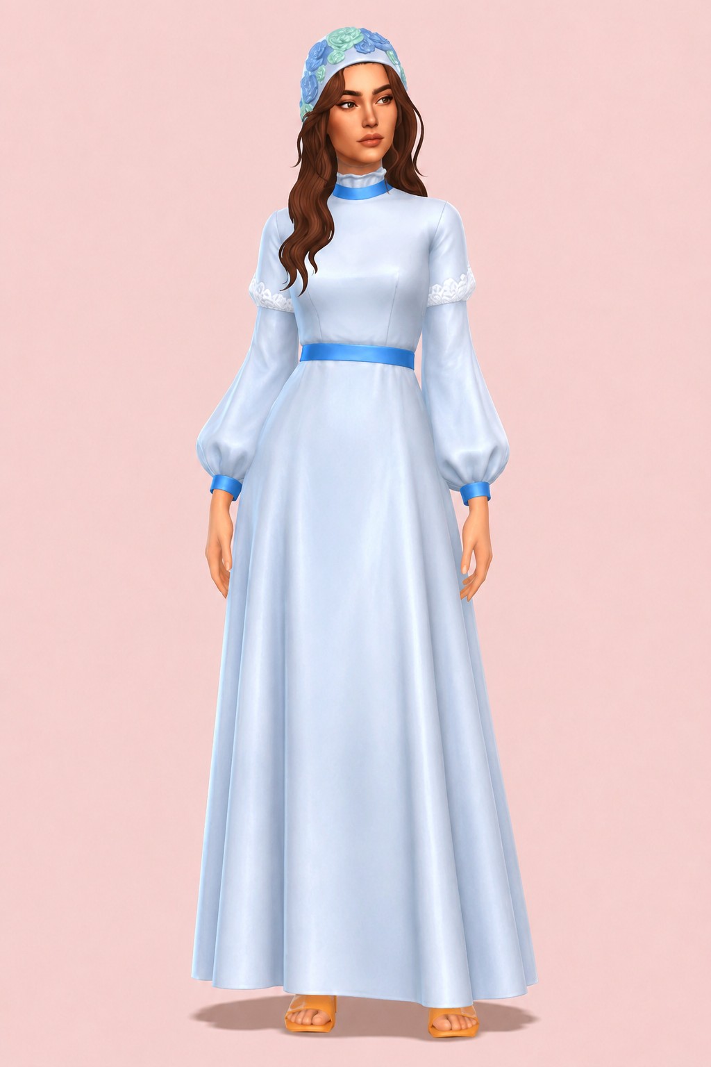 Qiara Dress custom content (CC) for Sims 4 by marsmerizingsims