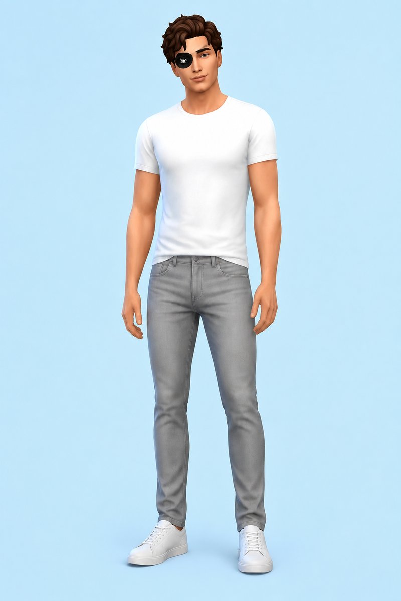 Jolly Eyepatch custom content (CC) for Sims 4 by marsmerizingsims