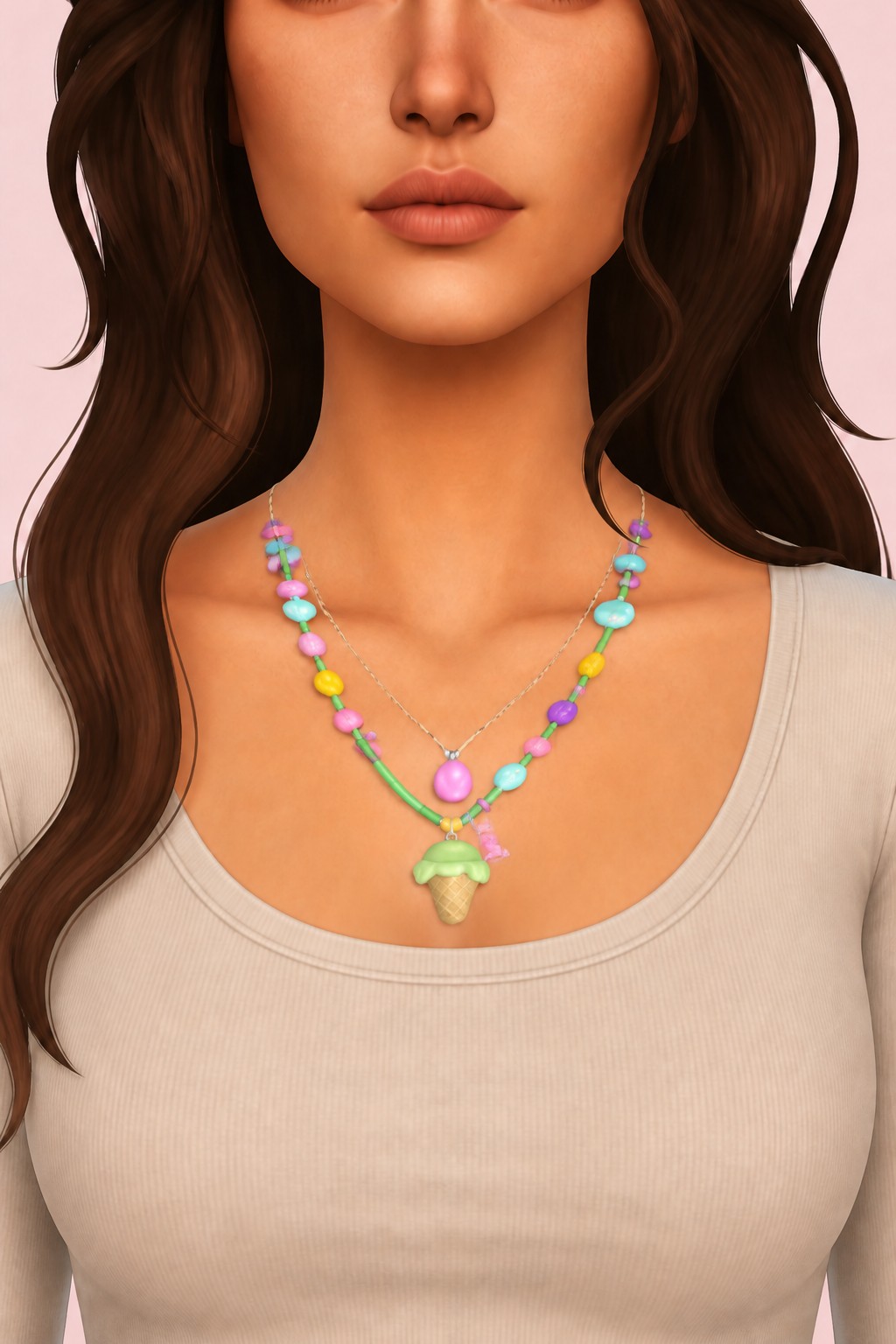 Stacie Necklace custom content (CC) for Sims 4 by marsmerizingsims
