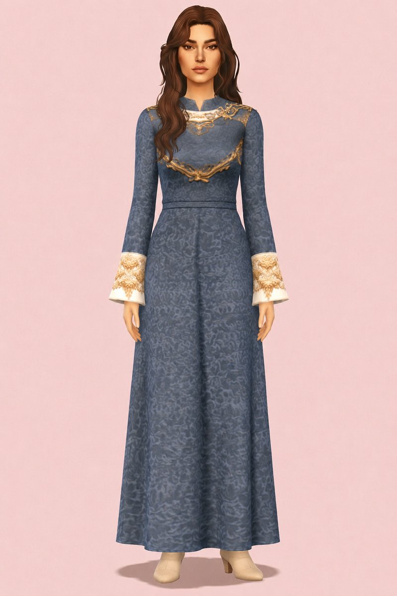 Saba Dress custom content (CC) for Sims 4 by marsmerizingsims