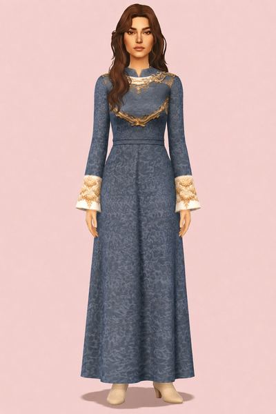Saba Dress custom content (CC) for Sims 4 by marsmerizingsims