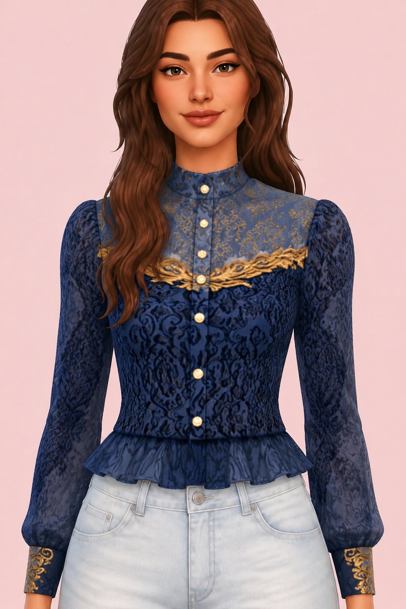 Rowena FTop custom content (CC) for Sims 4 by marsmerizingsims