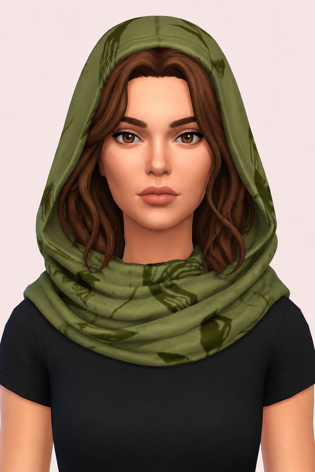 Dahlia Hooded custom content (CC) for Sims 4 by marsmerizingsims