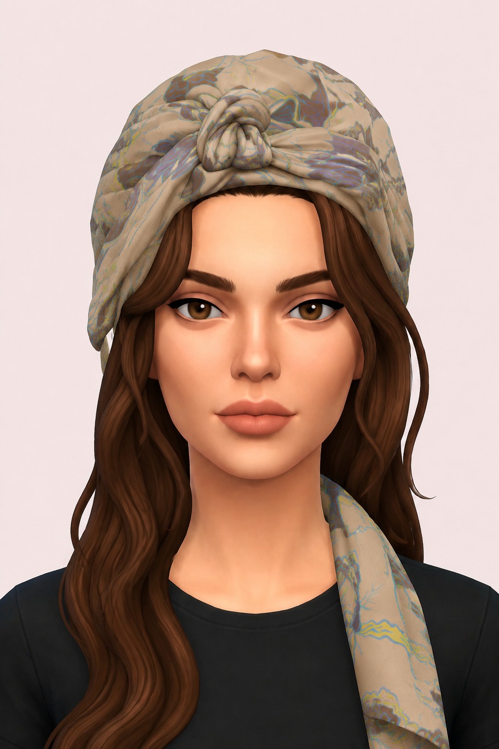 Violet Headwrap custom content (CC) for Sims 4 by marsmerizingsims