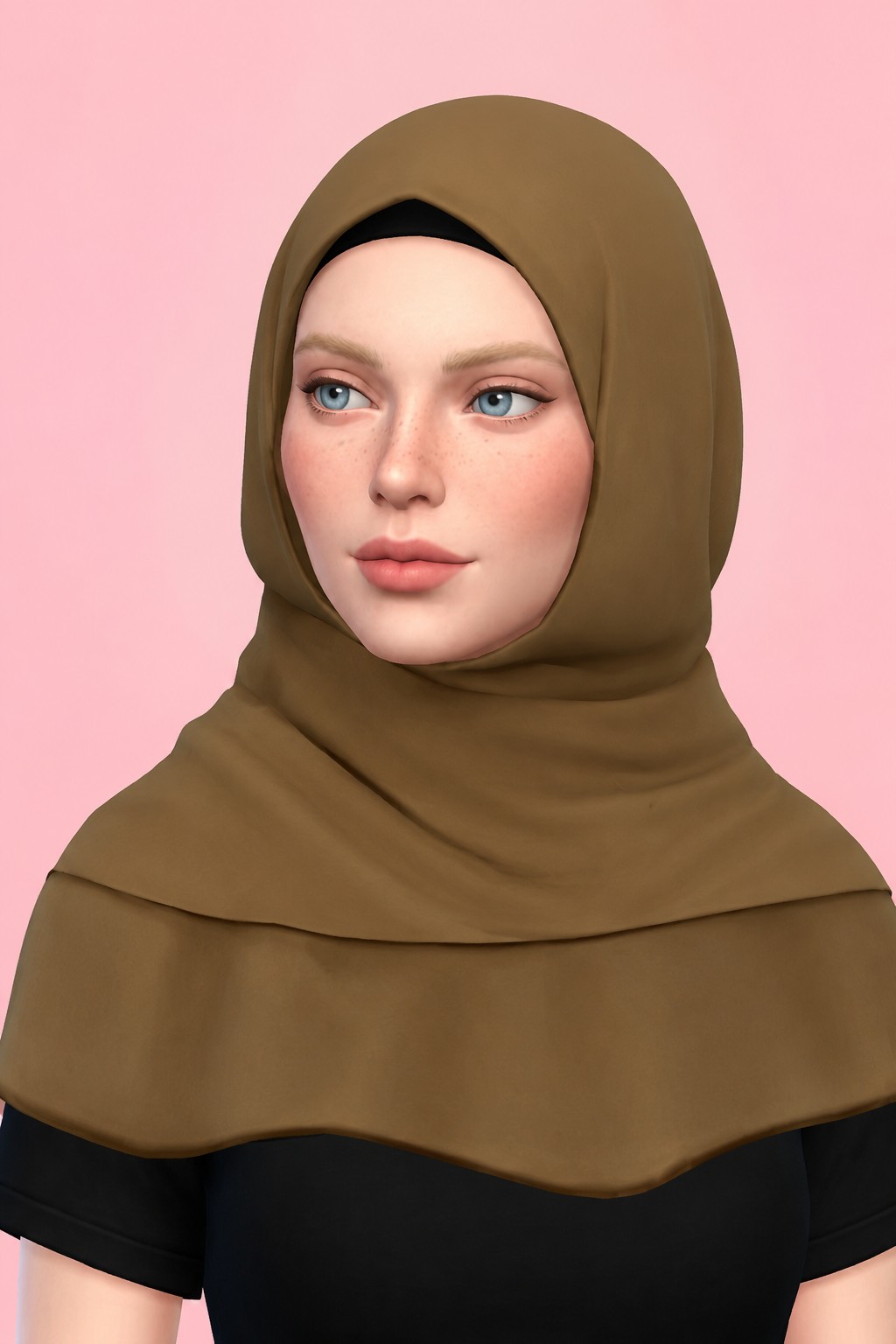 Yazmine Hijab custom content (CC) for Sims 4 by marsmerizingsims