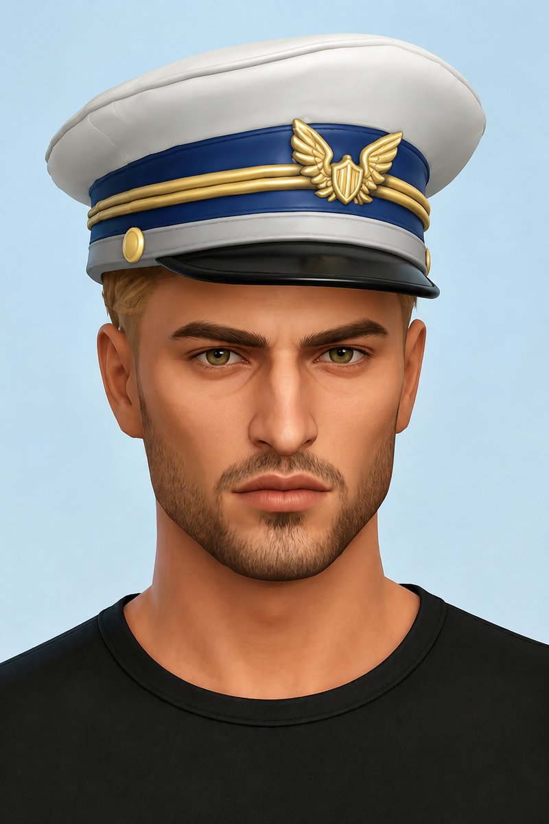 Victor Hat custom content (CC) for Sims 4 by marsmerizingsims
