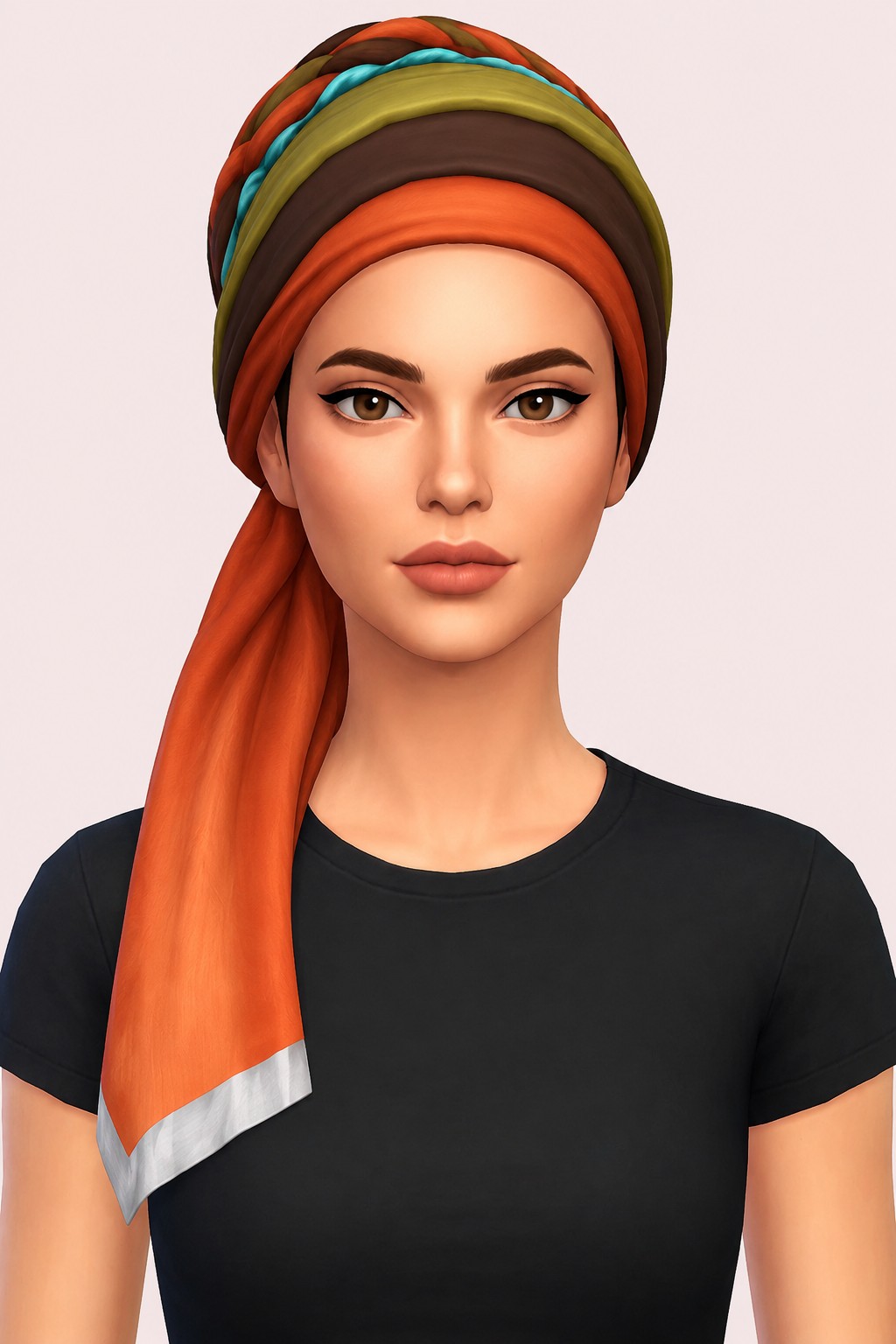 Annalise Headwrap custom content (CC) for Sims 4 by marsmerizingsims