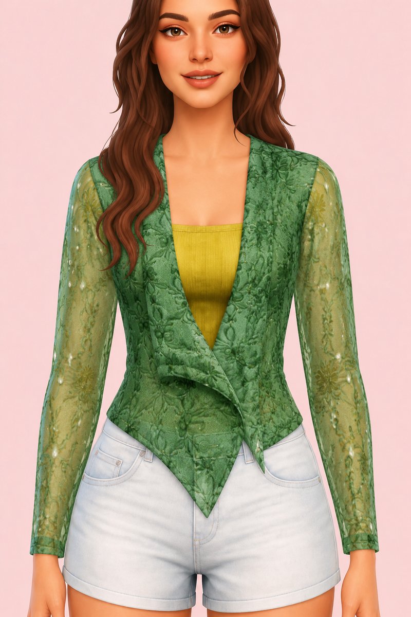Kebaya Muri Top custom content (CC) for Sims 4 by marsmerizingsims