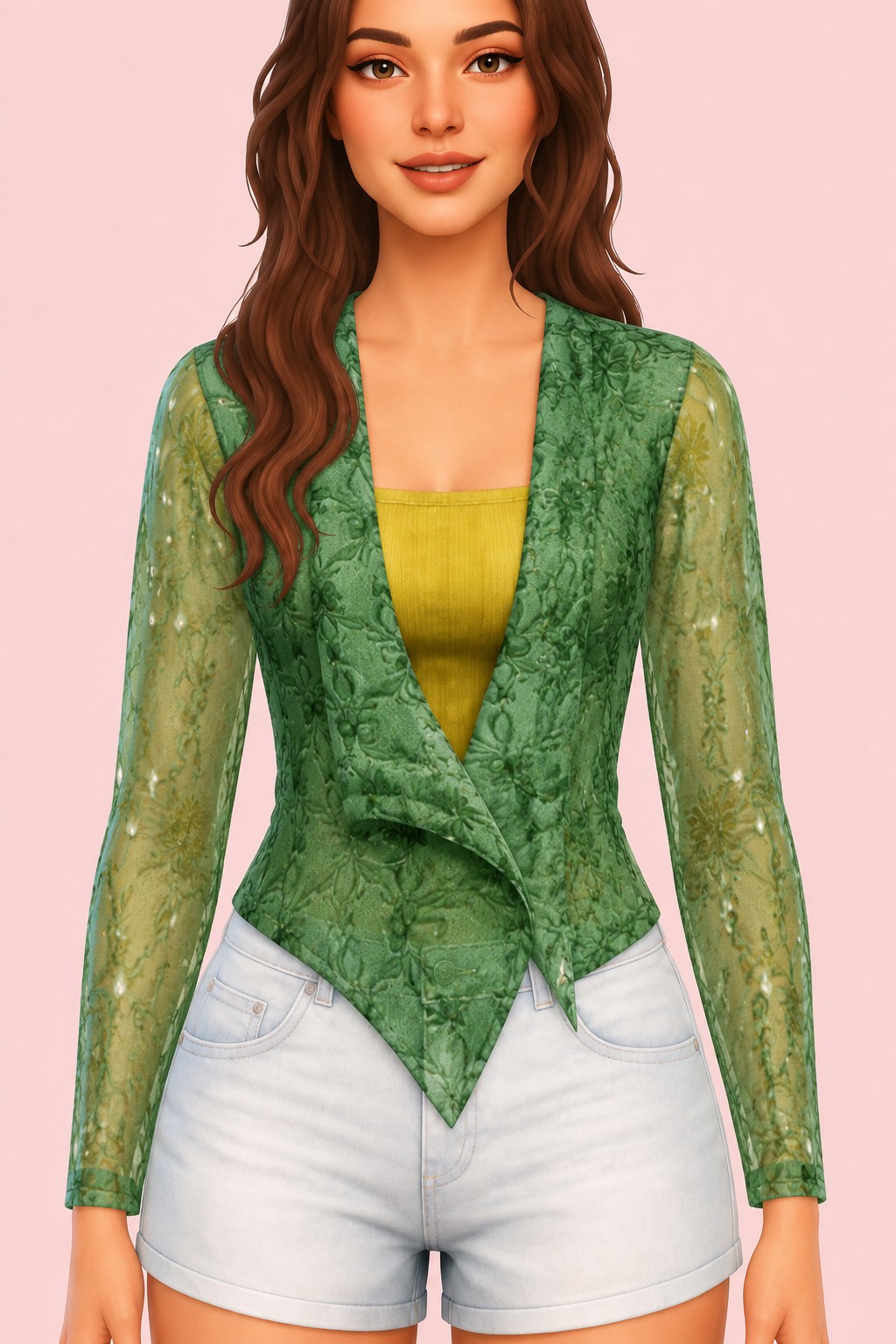 Kebaya Muri Top custom content (CC) for Sims 4 by marsmerizingsims