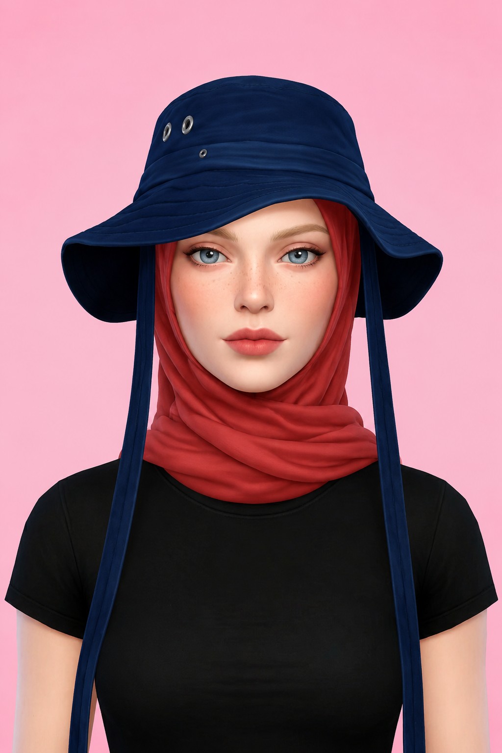 Chyntia Hijab custom content (CC) for Sims 4 by marsmerizingsims