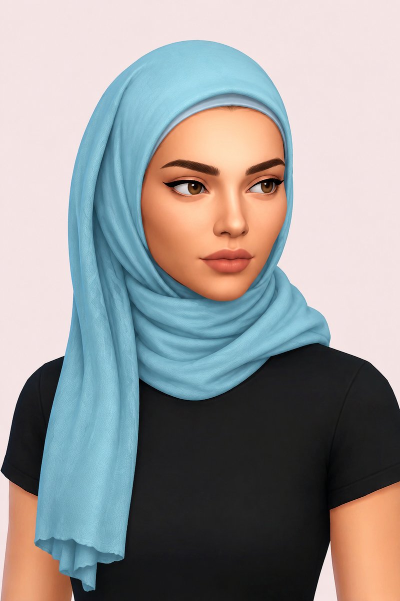 Issa Hijab custom content (CC) for Sims 4 by marsmerizingsims