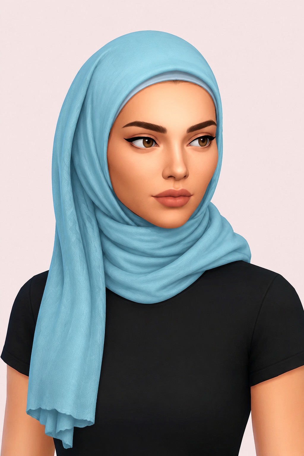 Issa Hijab custom content (CC) for Sims 4 by marsmerizingsims