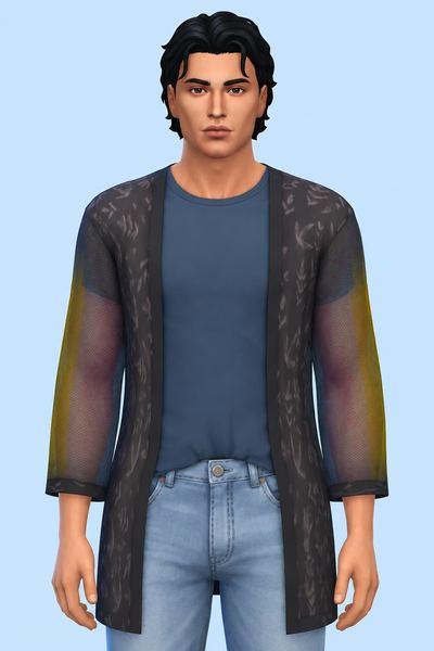 Black Jack Kimono custom content (CC) for Sims 4 by marsmerizingsims