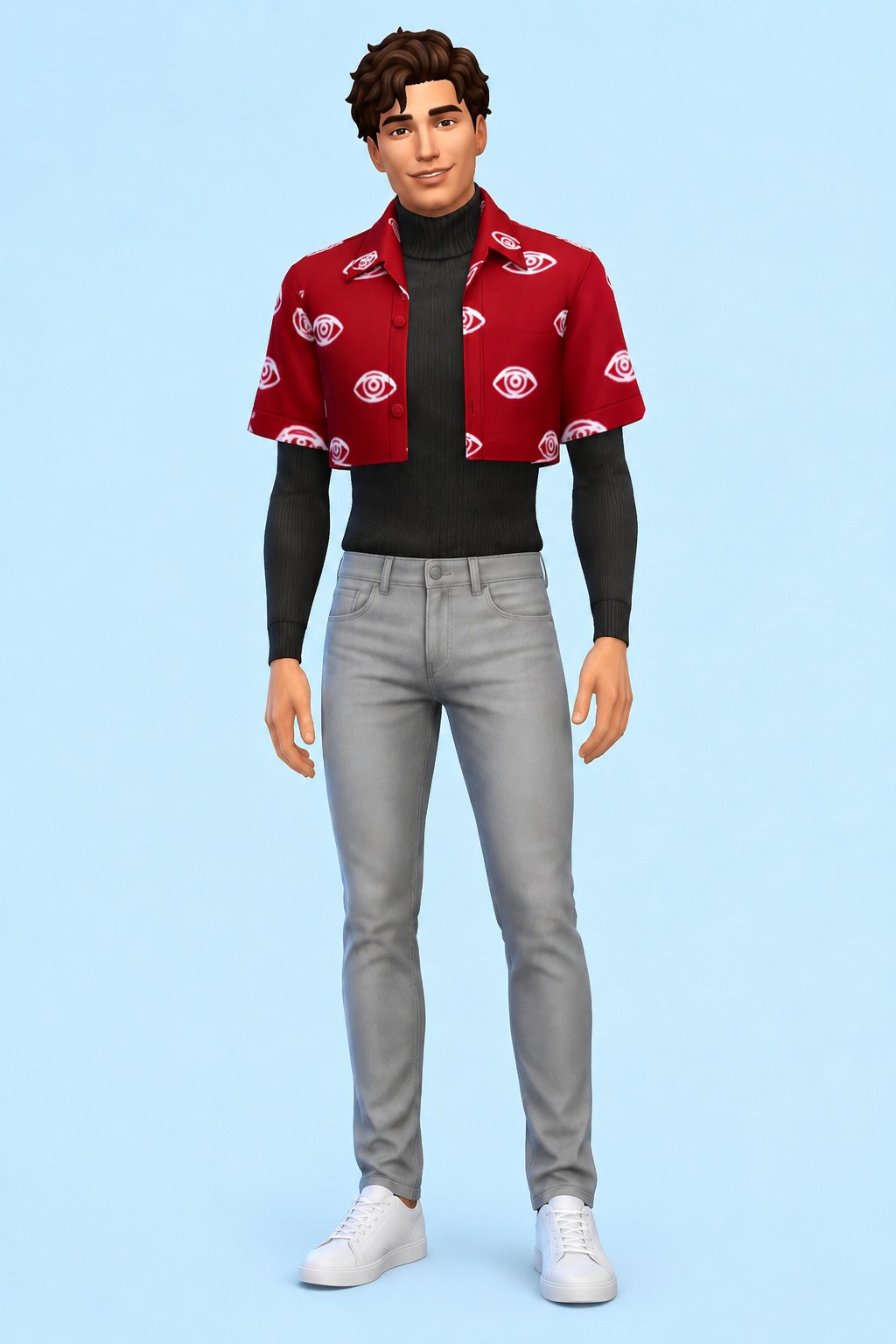 Eyre Crop Shirt custom content (CC) for Sims 4 by marsmerizingsims